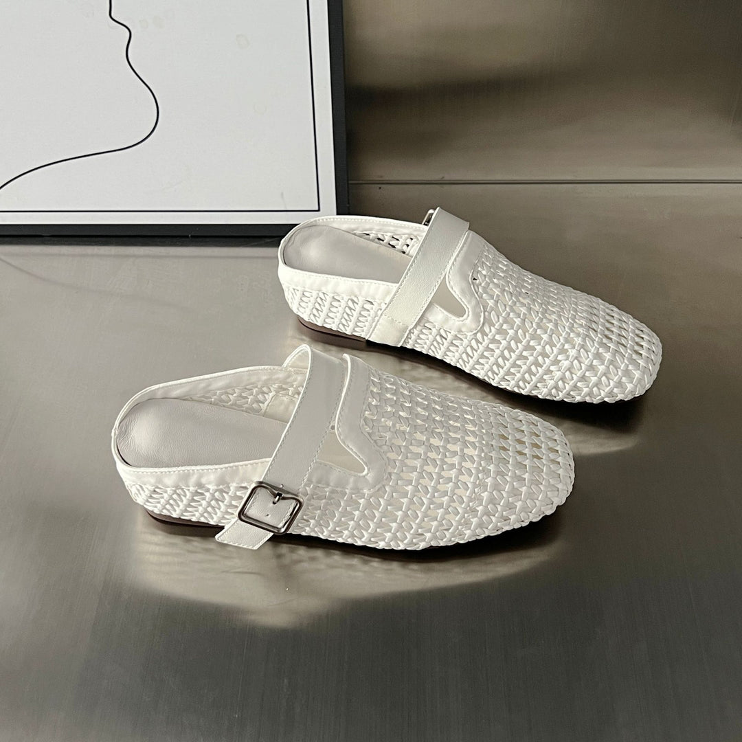 Damen Komfortable Clogs mit modischem Flechtdesign und hochwertigem Fußbett EB