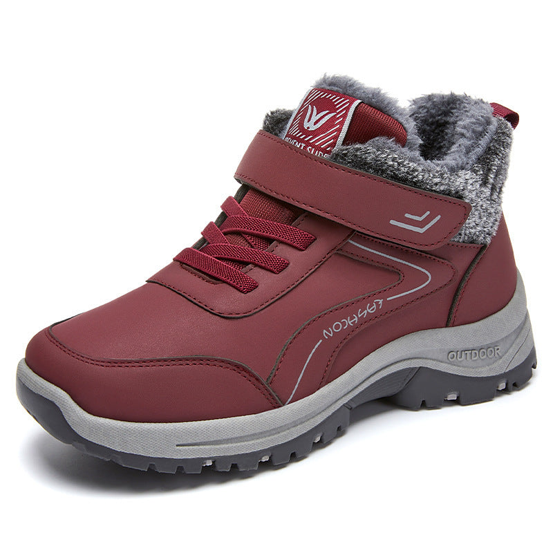 Damen Bequeme Outdoor-Winterstiefel mit rutschfester Sohle und warmem Innenfutter EB