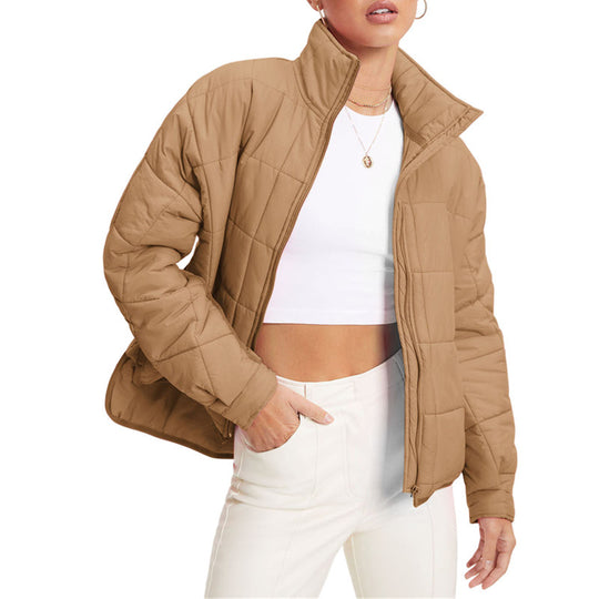 Damen wärmeisolierte Steppjacke mit hohem Kragen EB