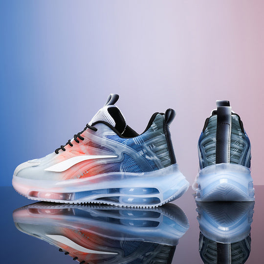 Unisex leichte Luftkissen-Sneaker mit transparentem Gradient-Obermaterial und sichtbarer Luftkammer EB