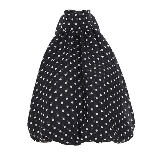 Damen Spaghetti-Trägertop mit modischem Punkten Design und Schleifenakzenten EB