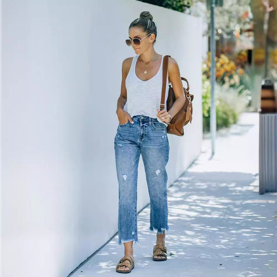 Damen Skinny High-Waist Jeans EB