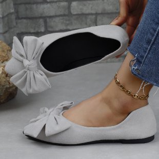 Damen Ballerinas mit dekorativem Schleifen-Detail EB