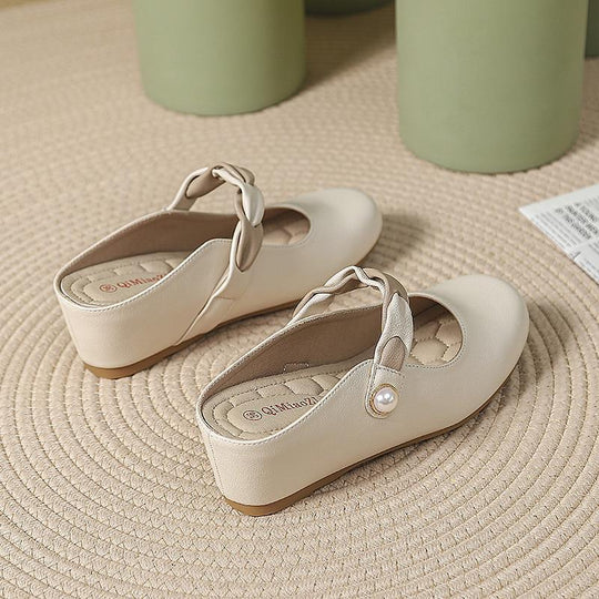Damen elegante Ballerinas mit modischem Schleifen-Design EB