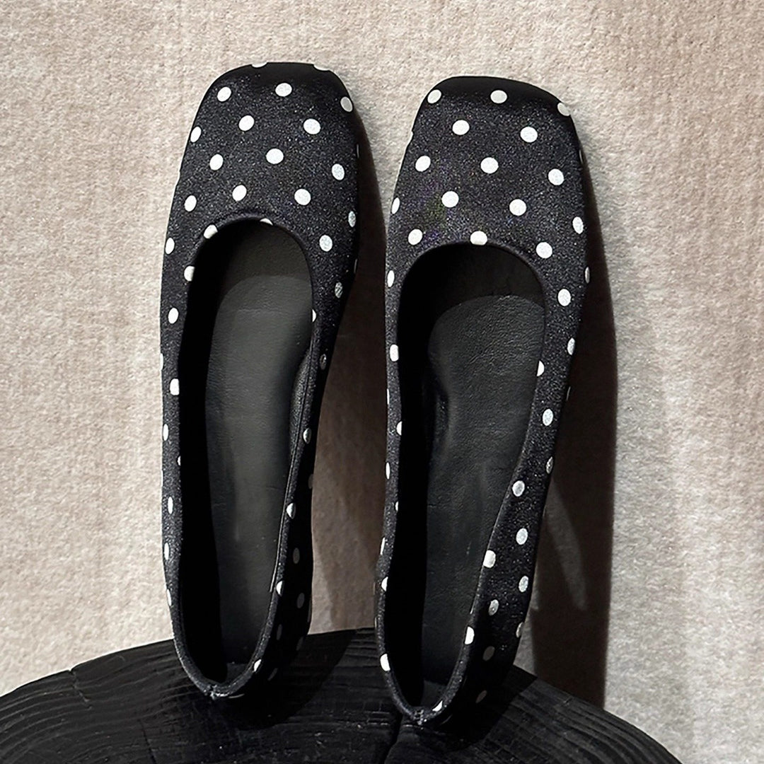 Damen Ballerinas mit elegantem quadratischen Zehenbereich und komfortabler Innensohle EB