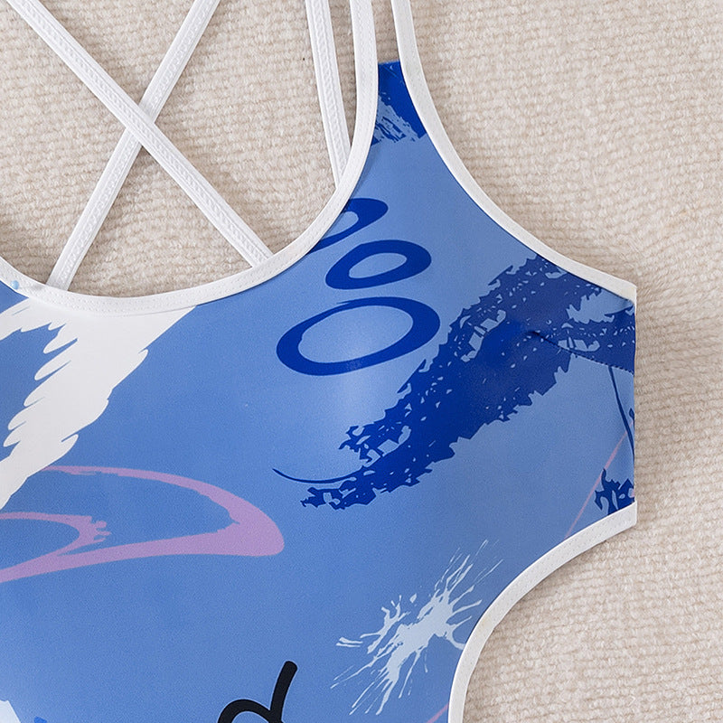 Damen Einteiliger Badeanzug mit kreativen Cut-Outs und stilvollem Design EB