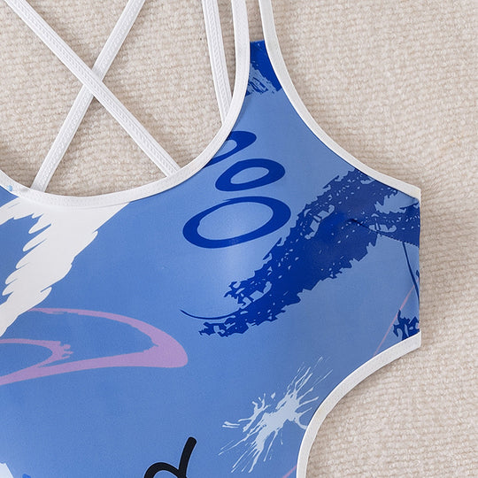 Damen Einteiliger Badeanzug mit kreativen Cut-Outs und stilvollem Design EB