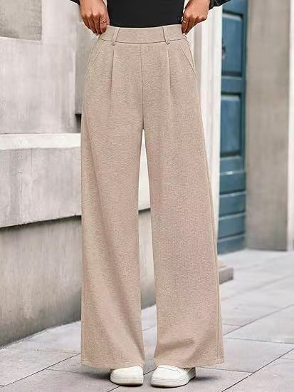 Damen weite Palazzo-Hosen mit elegantem Bund EB