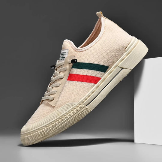 Damen Modische Canvas-Sneaker mit sportlichem Design EB