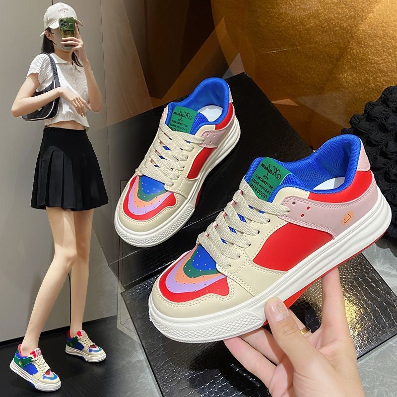 Damen Bunte Lifestyle Sneakers mit einzigartigem Design und gepolsterter Sohle EB