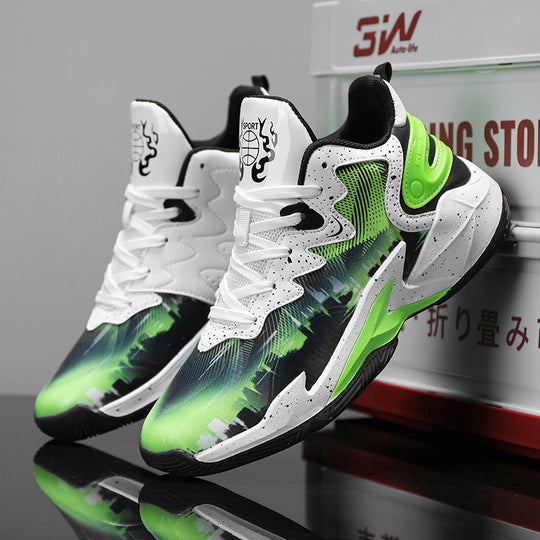 Damen Sportliche Basketball-Sneaker mit innovativem Design und rutschfester Sohle EB