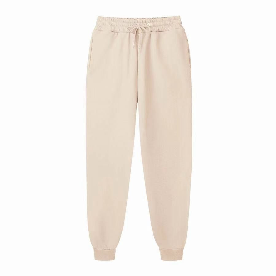 Damen Bequeme Sporthose mit elastischem Bund und Seitentaschen EB