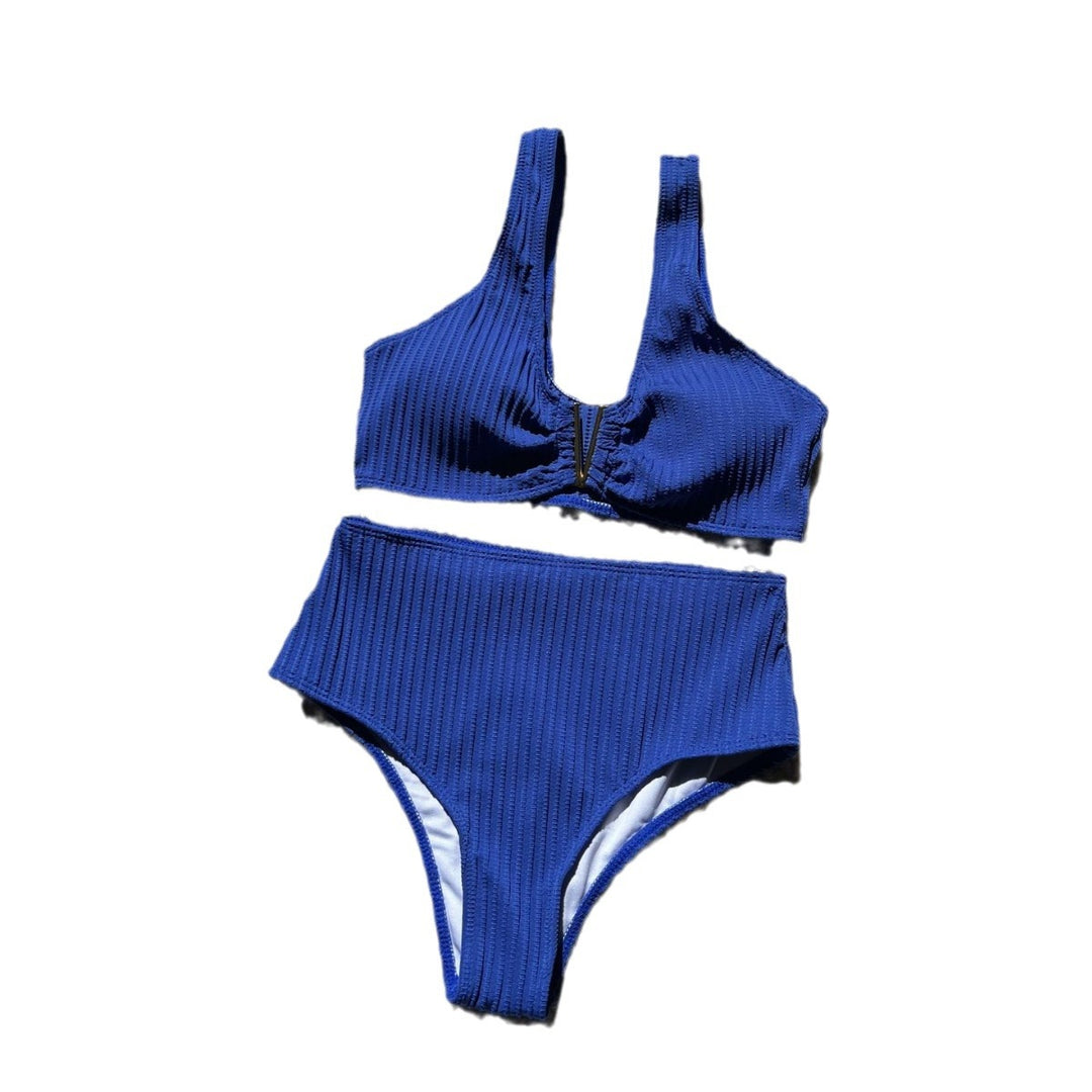Damen Hochgeschnittener Bikini mit modischem Design EB