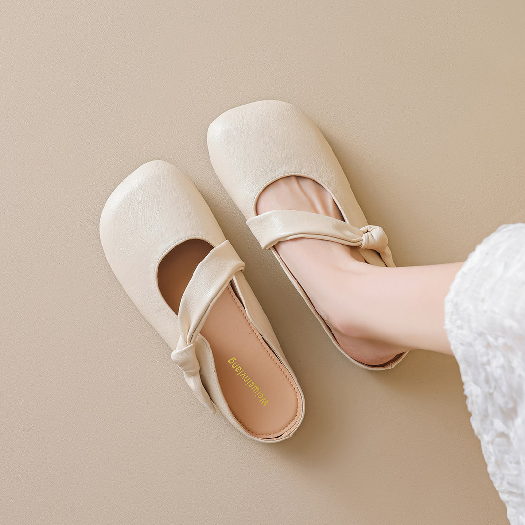 Damen Slipper mit modischem Knotendetail EB
