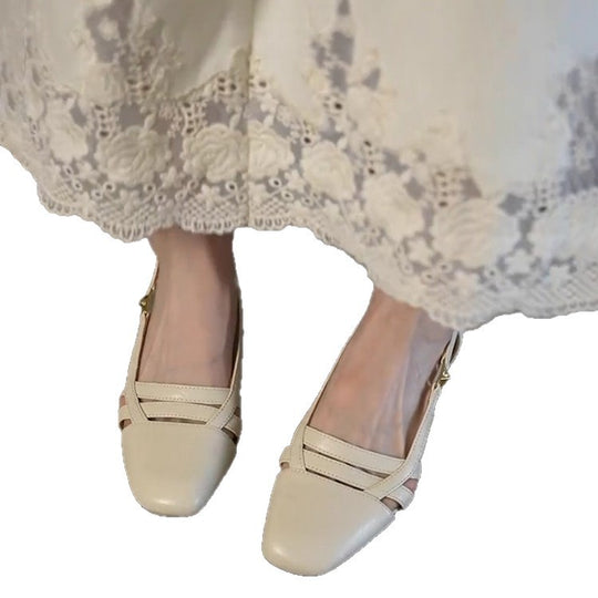 Damen Slingback-Pumps mit modischem Riemendesign und komfortablem Absatz EB
