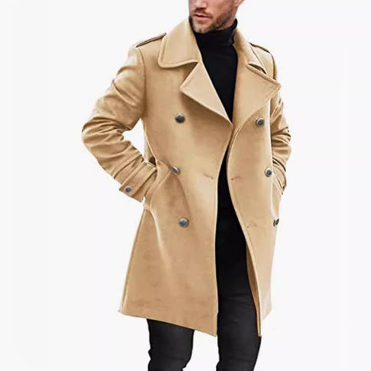 Herren eleganter und leichter Frühlingstrenchcoat EB