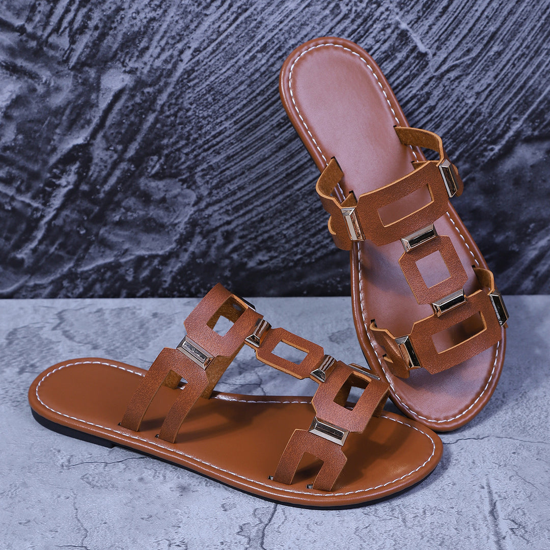 Damen modische Riemchensandalen EB