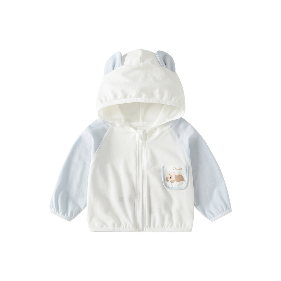 Unisex nan leichte gepanelte zip-up Kapuzenjacke für Kinder EB