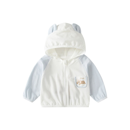 Unisex nan leichte gepanelte zip-up Kapuzenjacke für Kinder EB