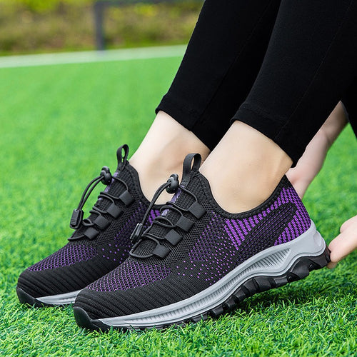 Damen Hochleistungs Fitness-Sneaker mit elastischem Schnellschnürsystem EB
