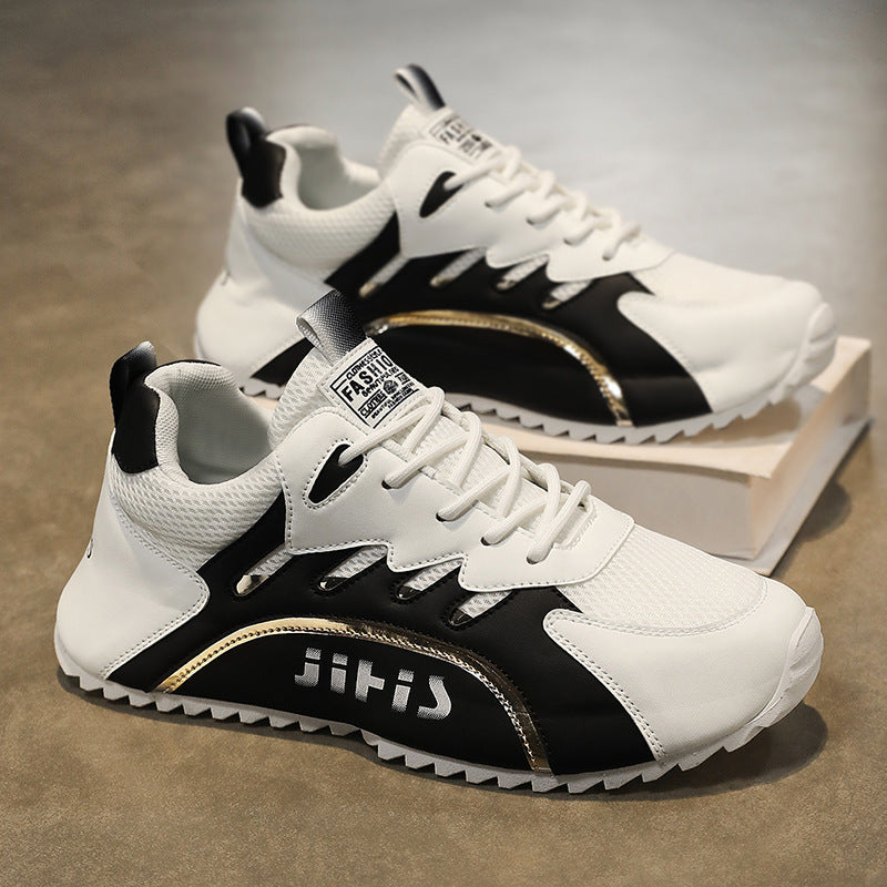 Damen Sportliche Sneakers mit atmungsaktiver Mesh-Oberfläche und gepolsterter Sohle EB
