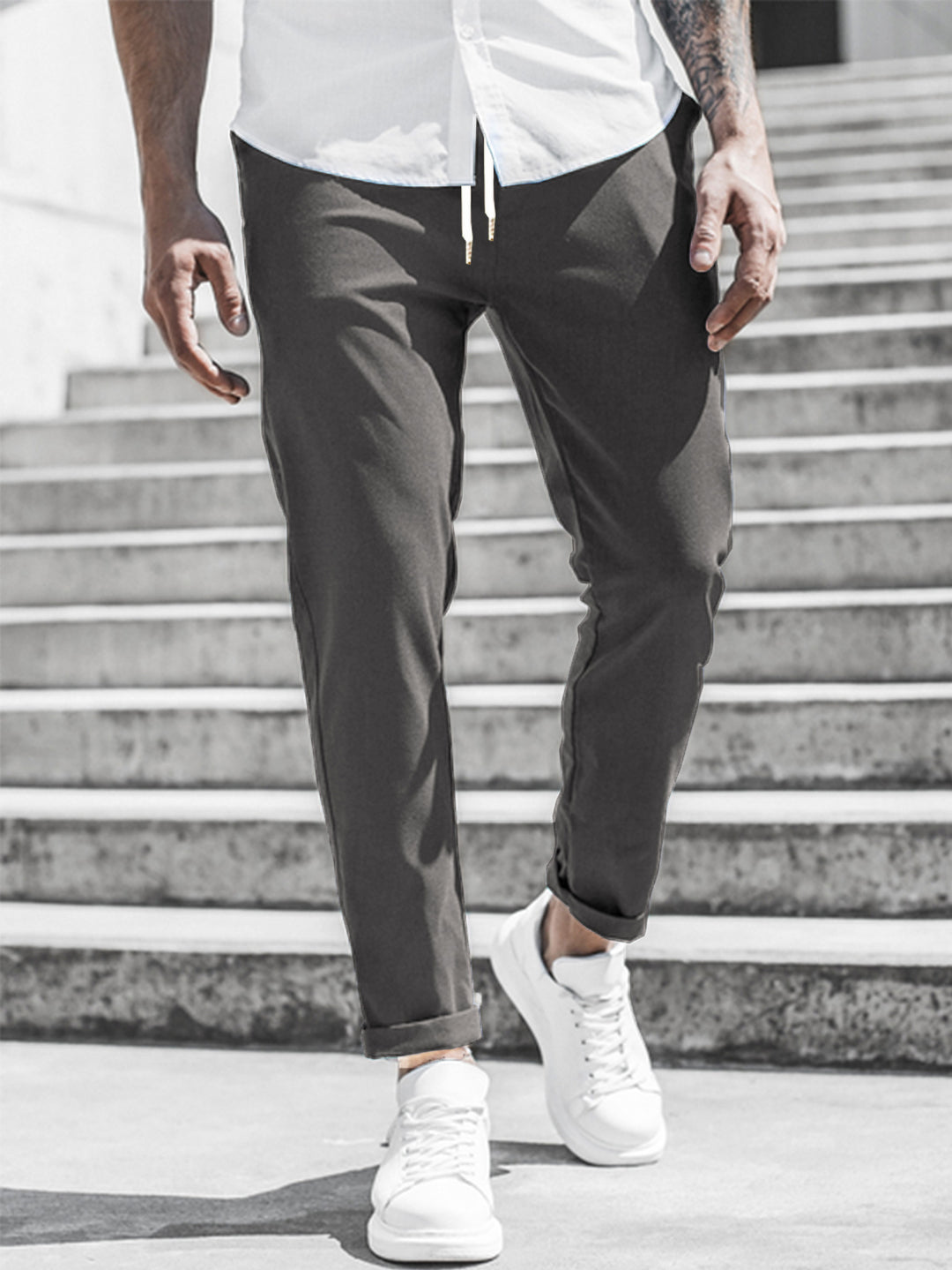 EB Herren Freizeithose mit Kordelzug und Seitentaschen