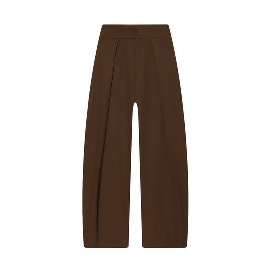 Damen elegante weite Hose mit feinen Falten EB