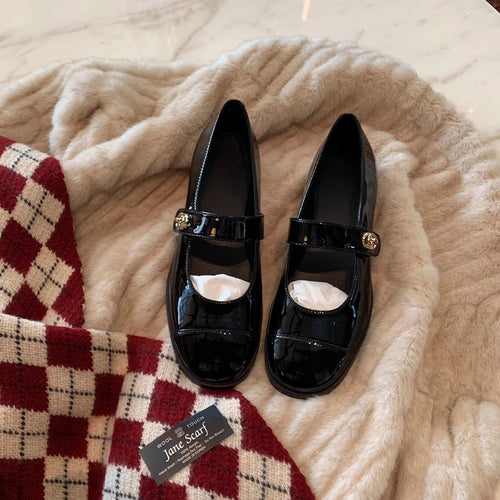 Damen Ballerinas mit eleganter Riemchenverzierung und modischem Kontrastdesign EB