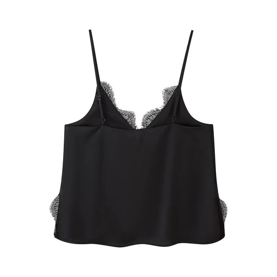Damen Eleganter Midirock mit zartem Spitzenbesatz EB