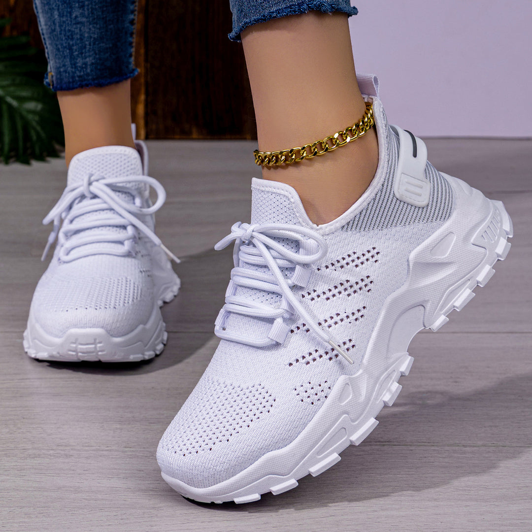 Damen Sportliche Laufschuhe mit atmungsaktivem Obermaterial und dämpfendem Komfort EB