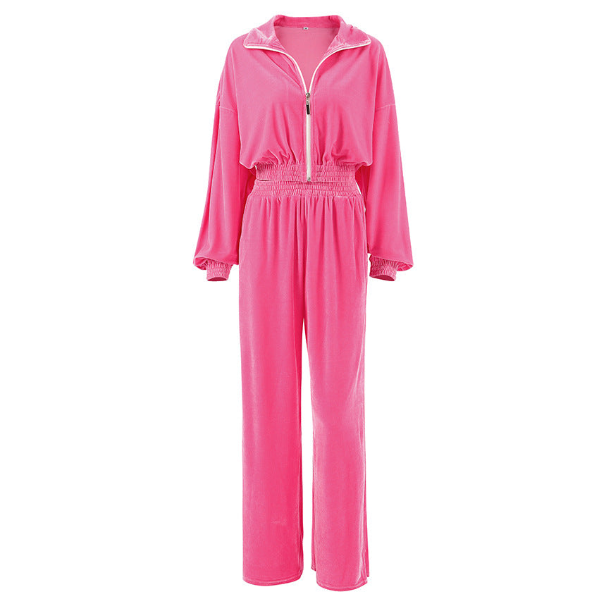 Damen bequeme Trainingsanzug mit weitem Schnitt EB