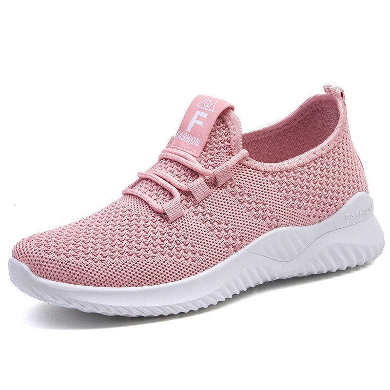 Damen Atmungsaktive Lauf- und Freizeitschuhe mit elastischem Strickoberteil EB