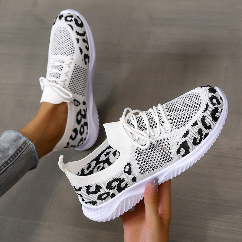 Damen modische Sneakers mit atmungsaktivem Mesh-Obermaterial und rutschfester Sohle EB