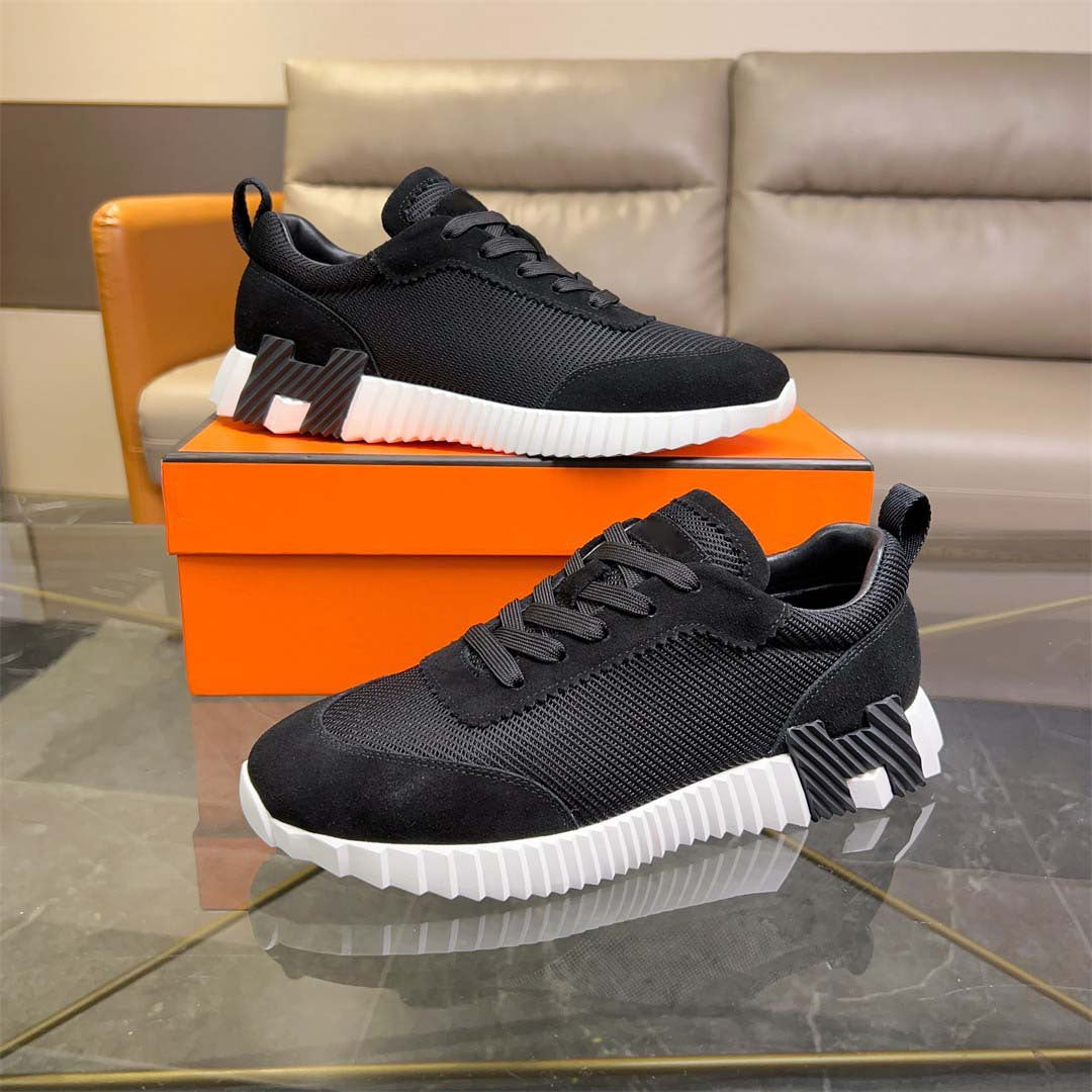 Damen Modische Sneakers mit atmungsaktiver Oberflächenstruktur und robustem Profil EB