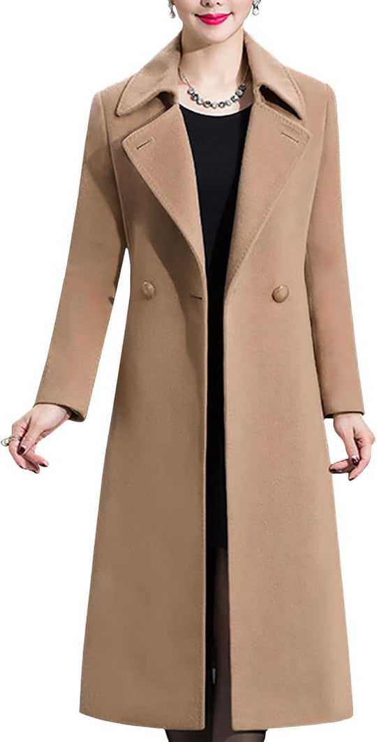 Damen Eleganter langer Mantel EB