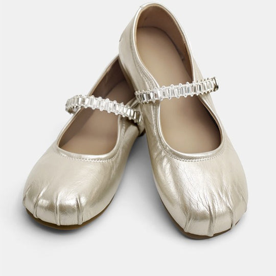 Damen Ballerinas mit eleganter Riemchenverzierung EB