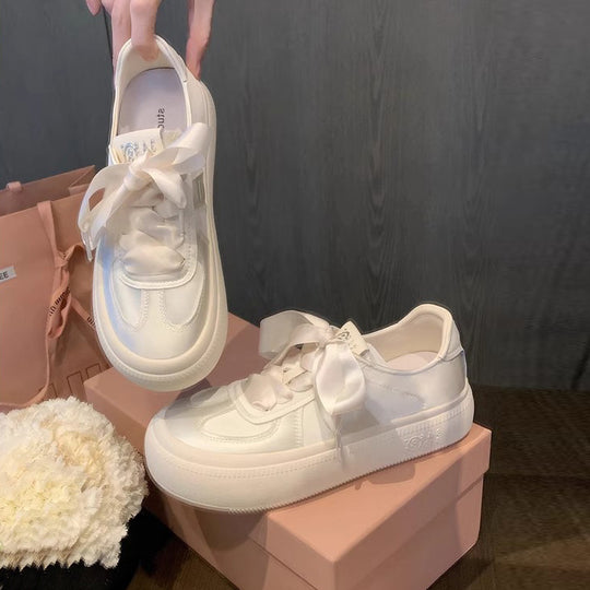 Damen Sneakers mit eleganter Schleifenverzierung und atmungsaktiver Oberfläche EB