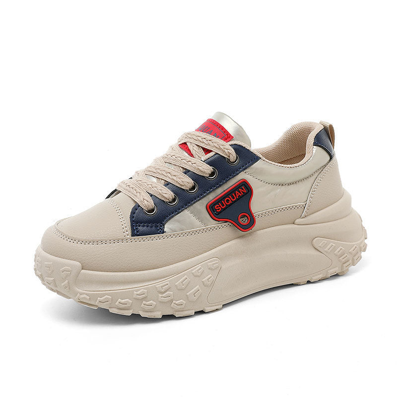 Damen Sportliche Chunky Sneakers mit dämpfender Laufsohle und atmungsaktivem Mesh-Obermaterial EB