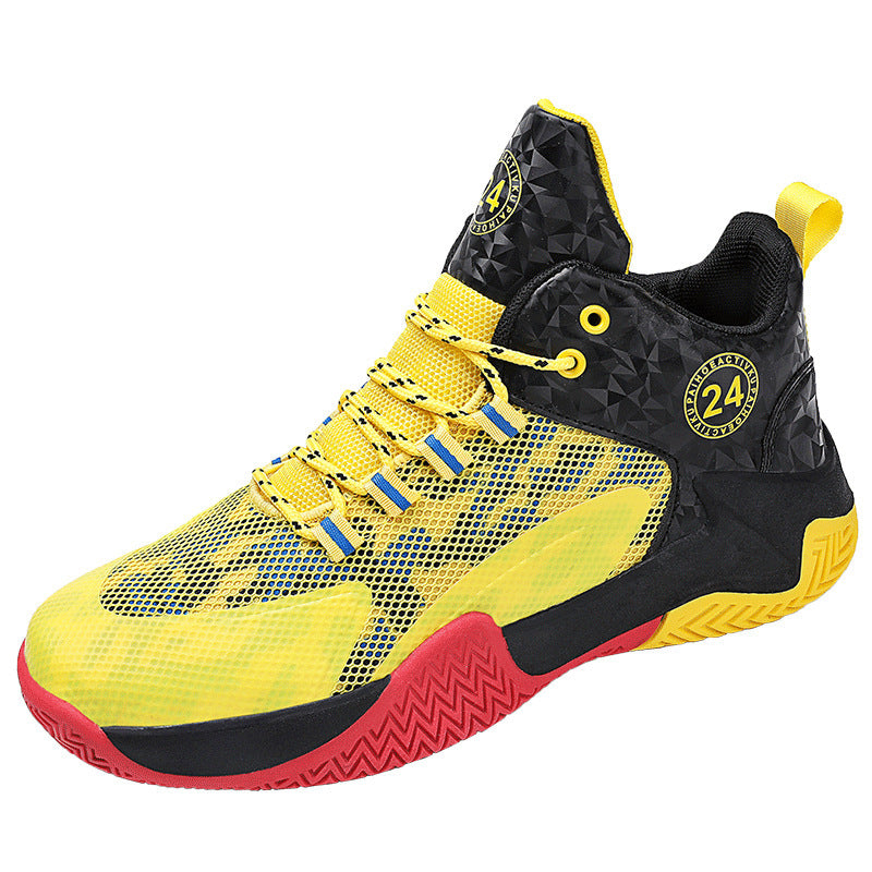 Herren High-Top Basketball-Sneaker mit verstärkter Zehenkappe, stabiler Fersenstütze und multidirektionaler Traktionssohle EB
