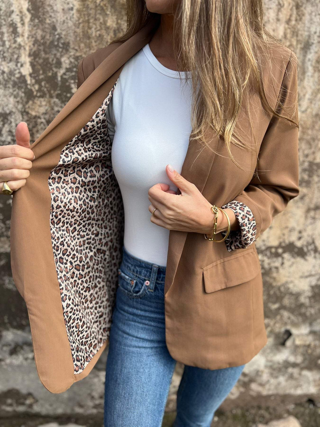 EB | Blazer mit Леопарденmuster Füttert