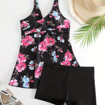 Damen Tankini mit floralen Akzenten EB