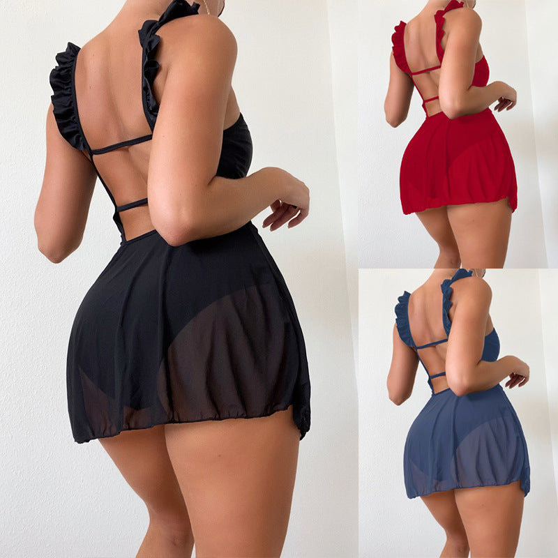 Damen luftige Strandkleid EB