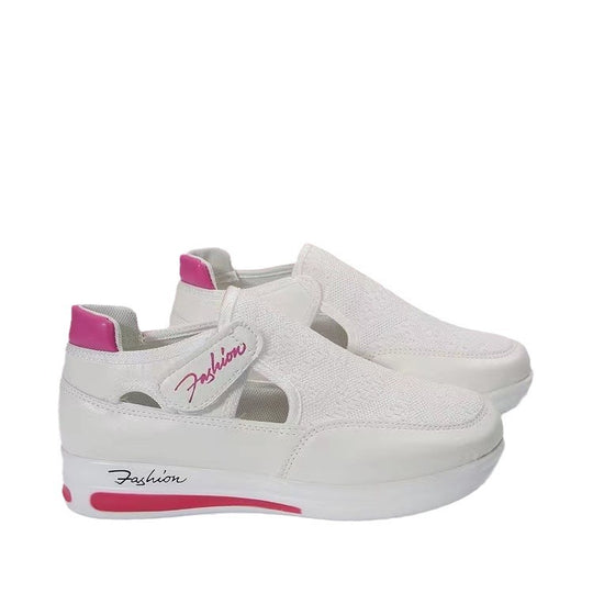 Damen Atmungsaktive Slip-On Sneakers mit Mode-Akzenten EB