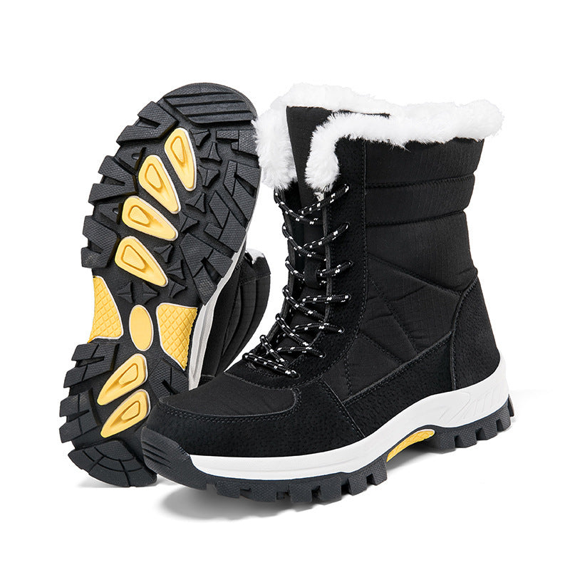 Damen Isolierte Winterstiefel mit rutschfester Sohle und warmem Futter EB