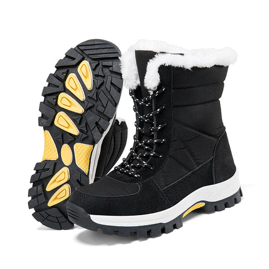 Damen Isolierte Winterstiefel mit rutschfester Sohle und warmem Futter EB