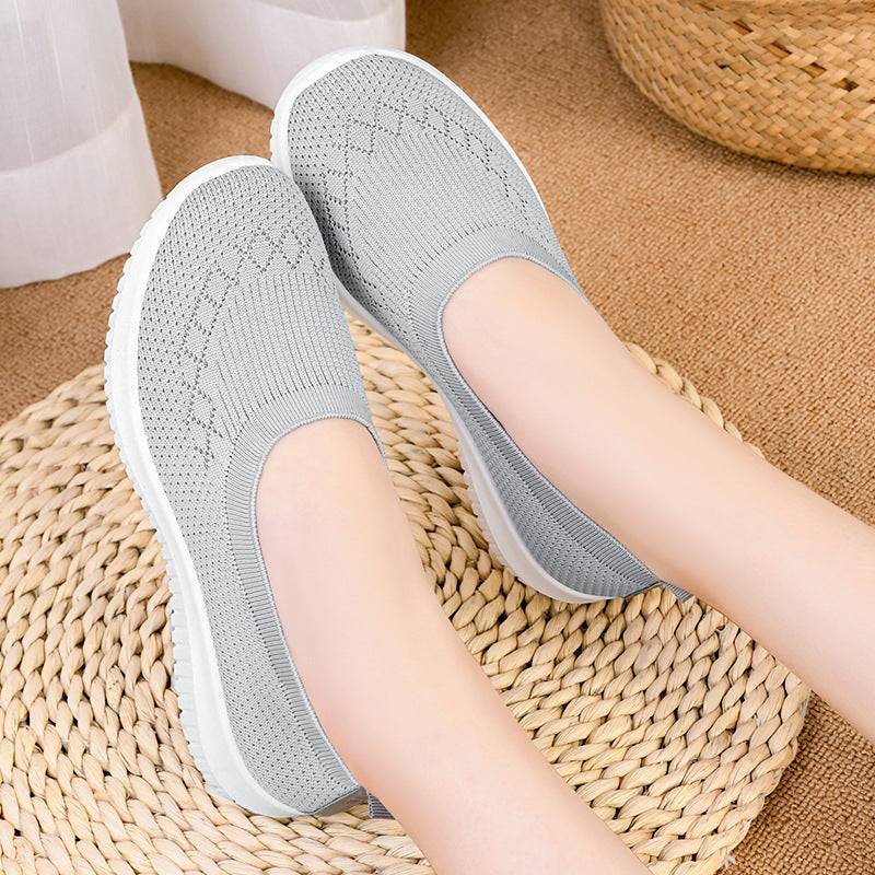 Damen Bequeme und atmungsaktive Slip-On Sneakers EB