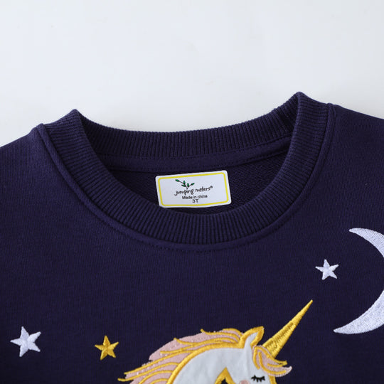 Mädchen Sweatshirt mit zauberhaftem Einhorn-Design EB