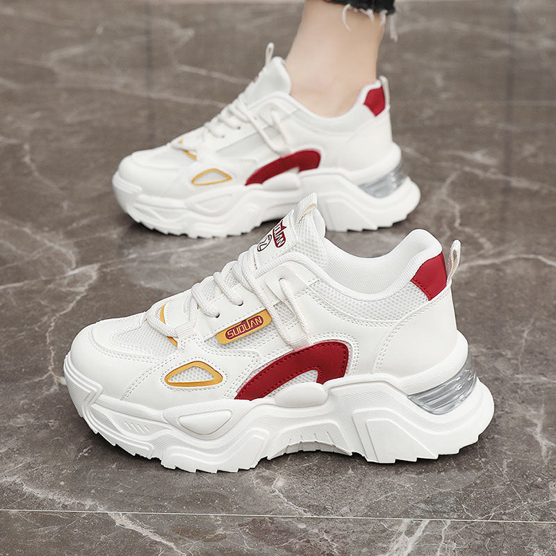 Damen Sportliche Chunky Sneaker mit atmungsaktiver Mesh-Oberfläche und dämpfendem Profil EB