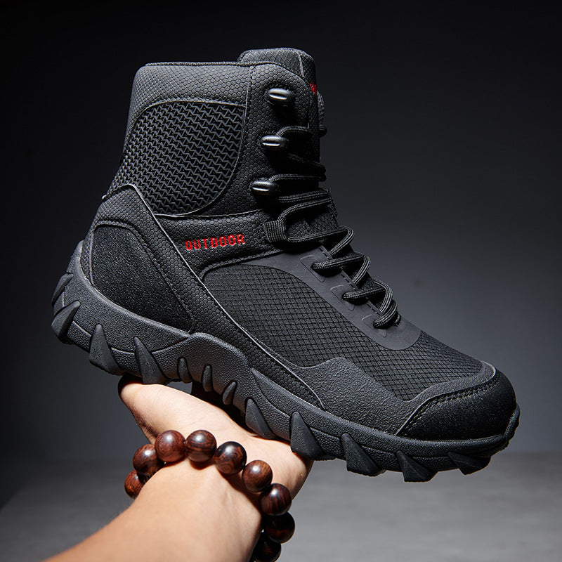 Herren strapazierfähige High-Top Outdoor-Schuhe mit rutschfester Sohle EB