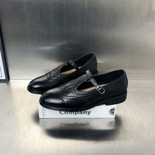 Damen elegante Slipper mit modischen Schnallen und luftigem Design EB